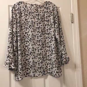 Loft animal print blouse